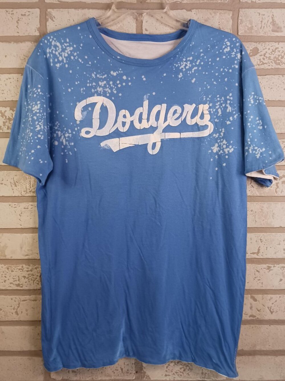 Vintage LA Dodgers Mens XL Reservable T Shirt Distressed Short Sleeve MLB